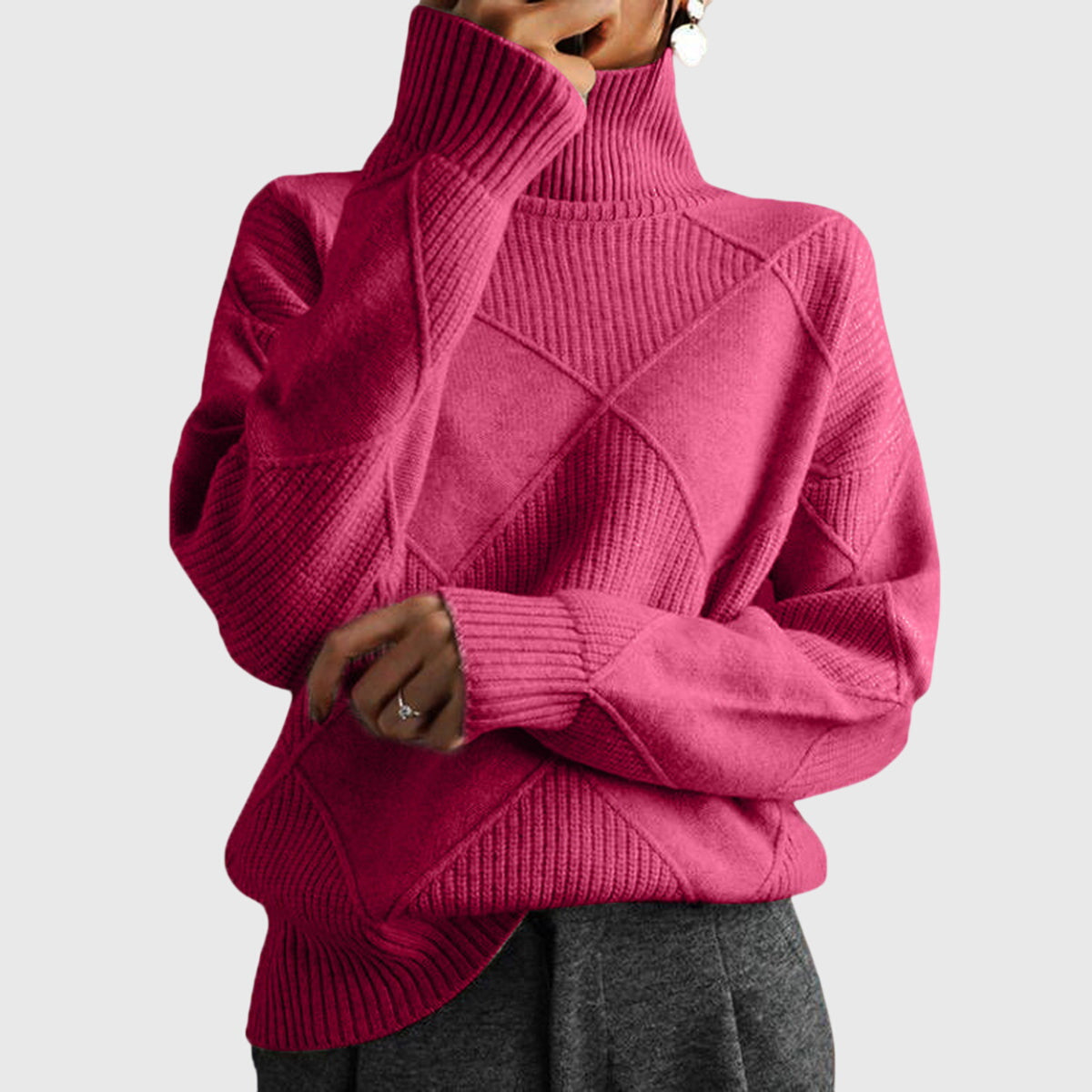 Angela™ - Pull à Col Roulé