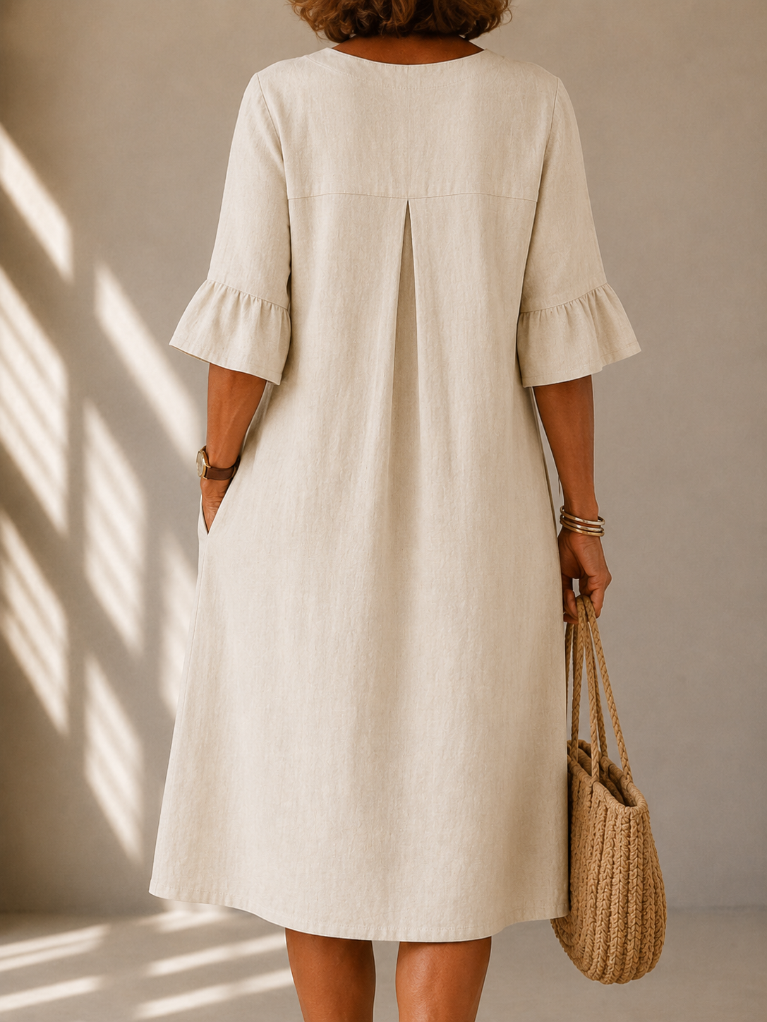 DELAUNAY | Robe Boutonnée Pli Creux Charlotte