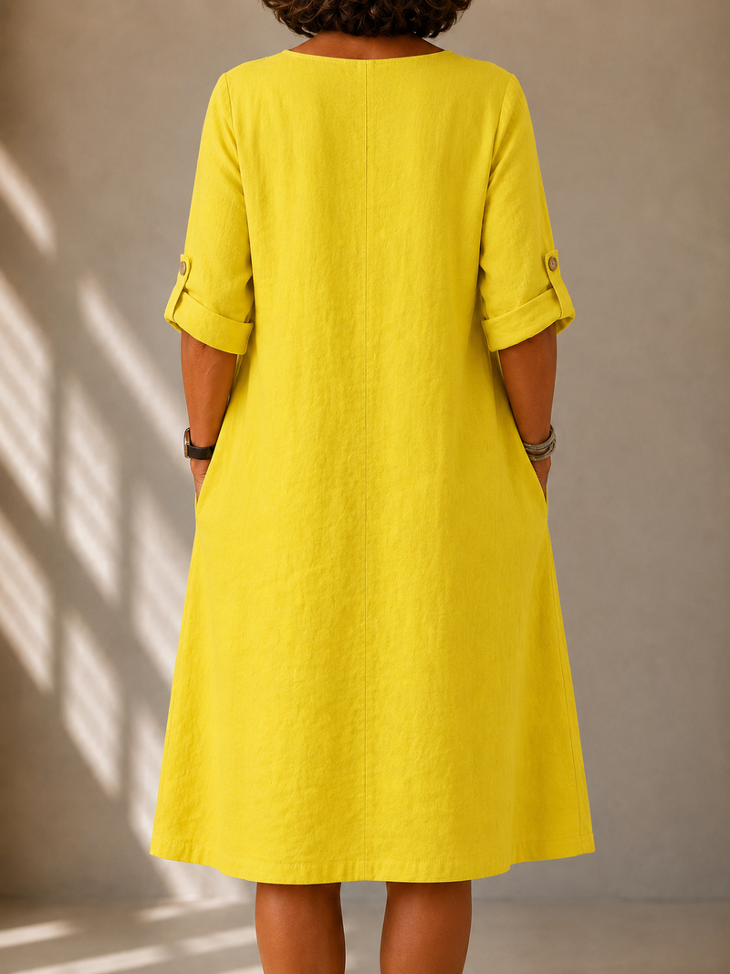 DELAUNAY | Robe Fluide Col V Sylvie