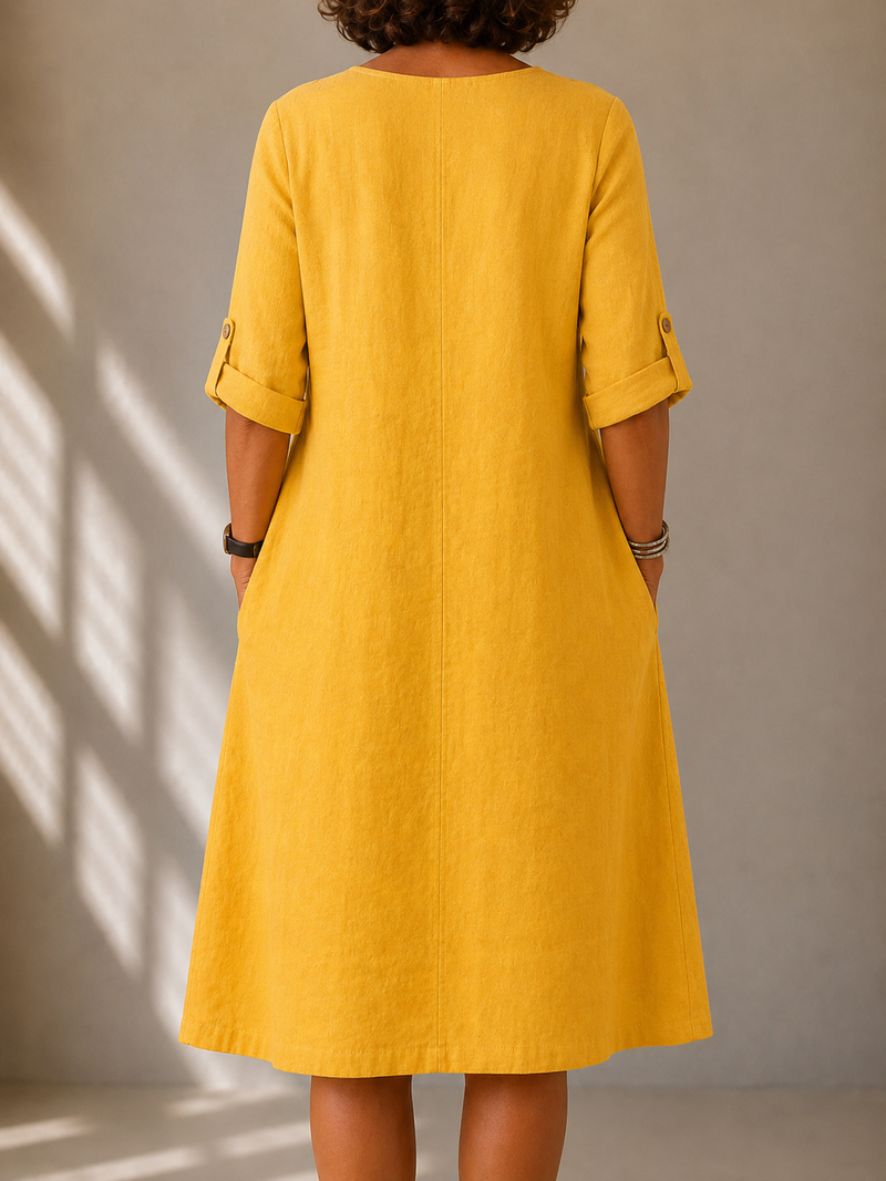 DELAUNAY | Robe Fluide Manches Longues Monique