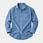 DELAUNAY | Chemise Classique en Velours Côtelé pour Hommes