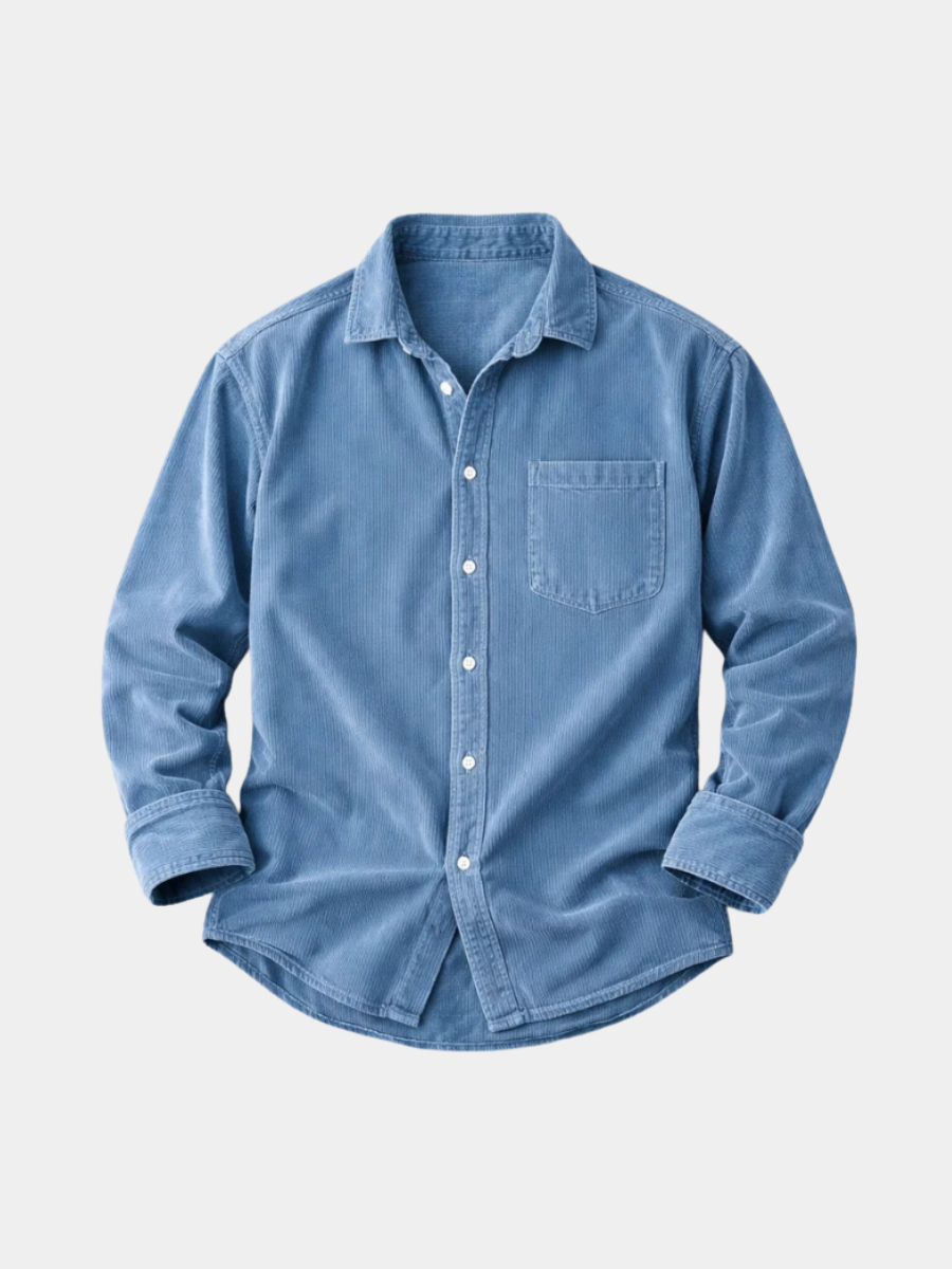 DELAUNAY | Chemise Classique en Velours Côtelé pour Homme
