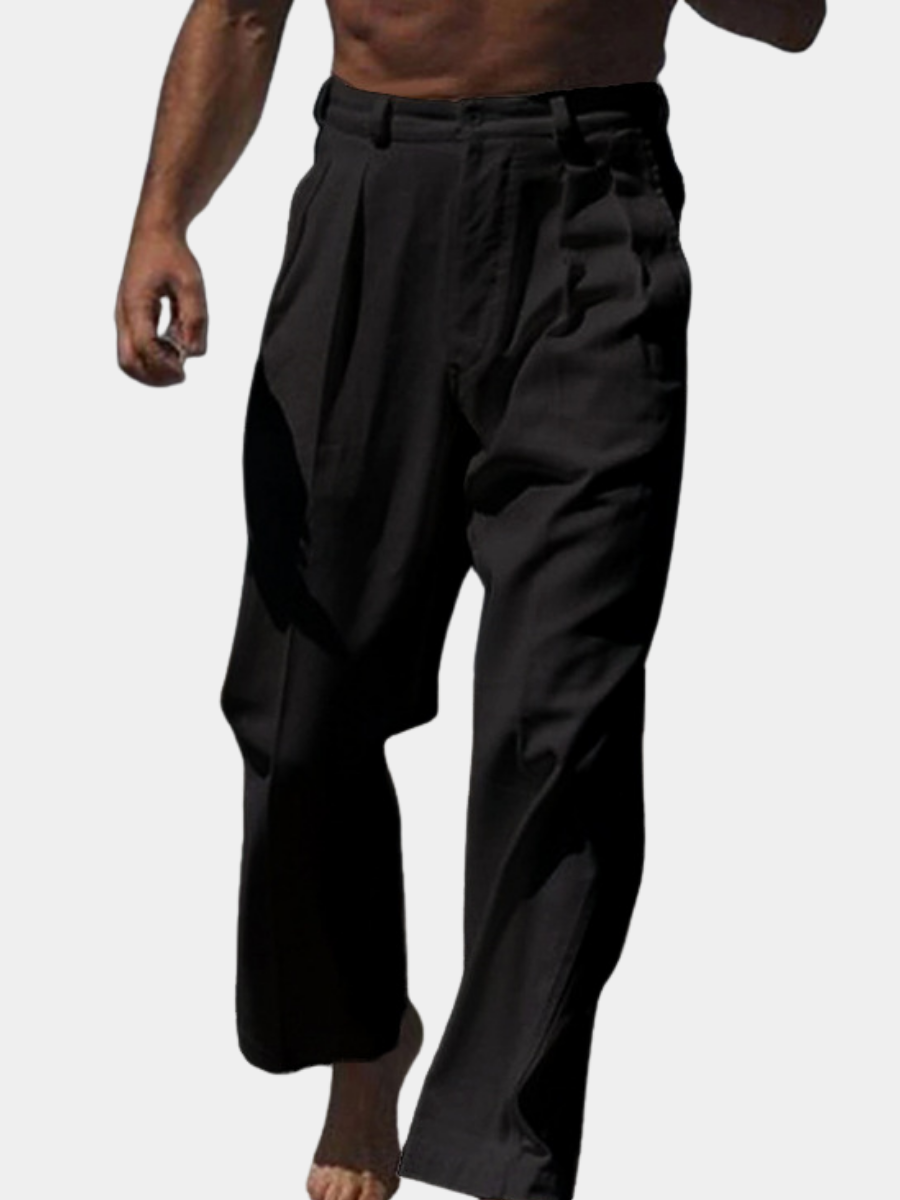 DELAUNAY | Theo Pantalons en Lin à Jambes Larges