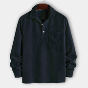 DELAUNAY | Chemise Manches Longues Demi-Boutons pour Homme