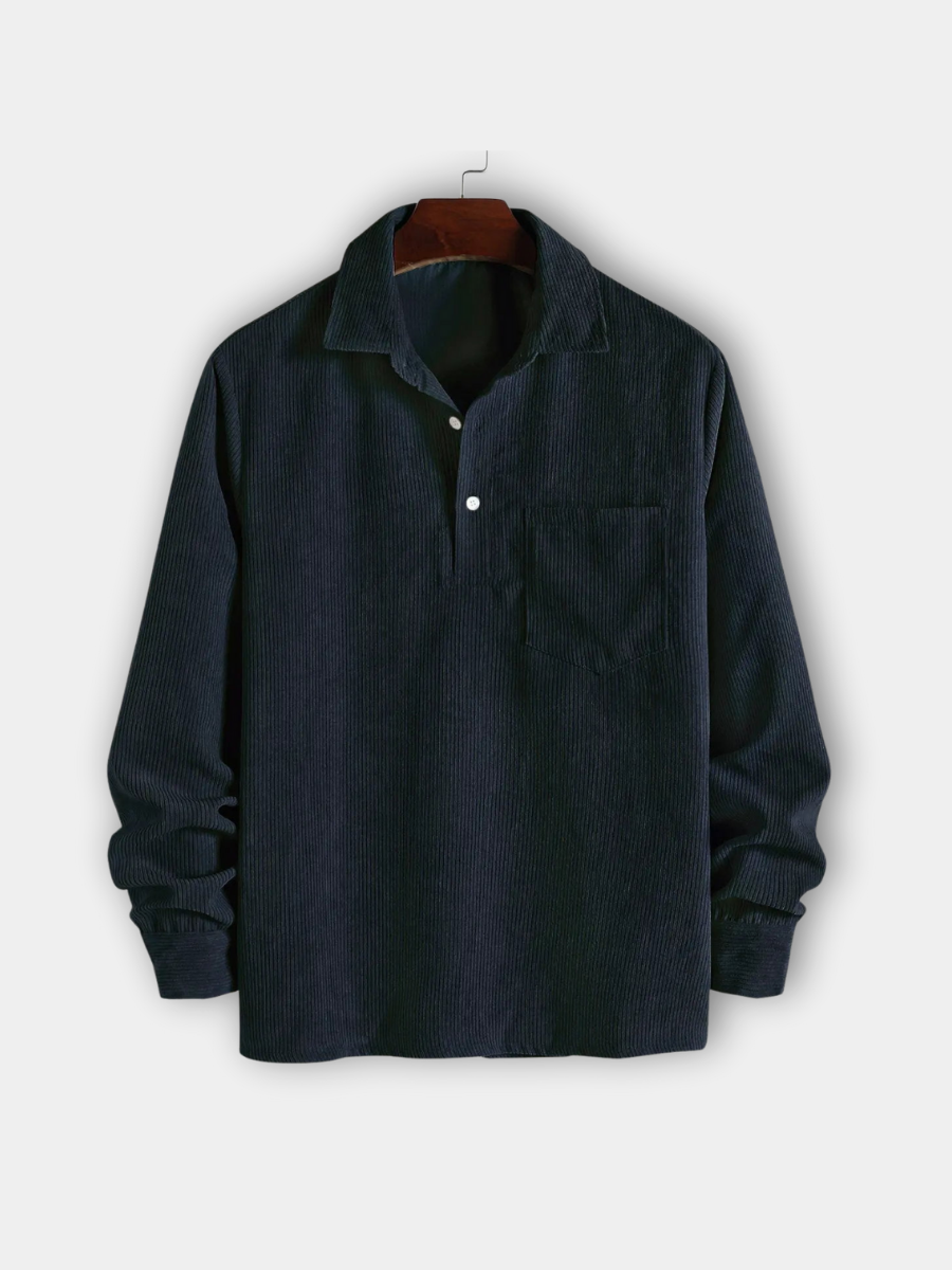 DELAUNAY | Chemise Manches Longues Demi-Boutons pour Homme