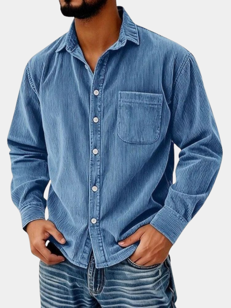 DELAUNAY | Chemise Boutonnée en Velours Côtelé pour Homme