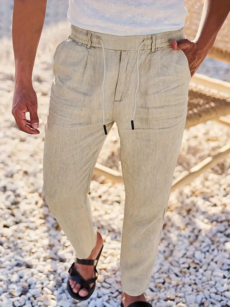 DELAUNAY | Pantalons Larges en Lin avec Cordon