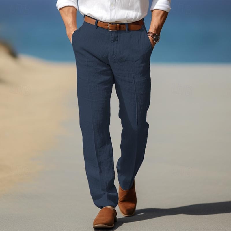 DELAUNAY | Pantalon Homme Luxe en Lin Premium