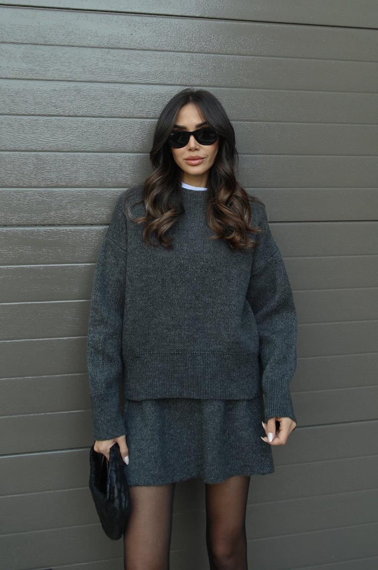 DELAUNAY | Ensemble Maille Pull et Jupe