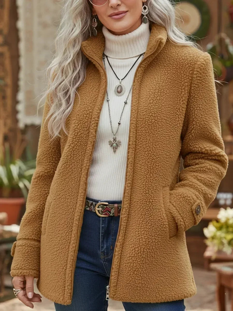 Judith | Veste zippée col montant douillette