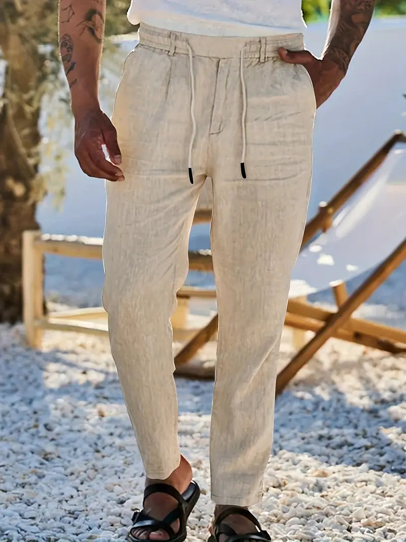 DELAUNAY | Pantalons Larges en Lin avec Cordon