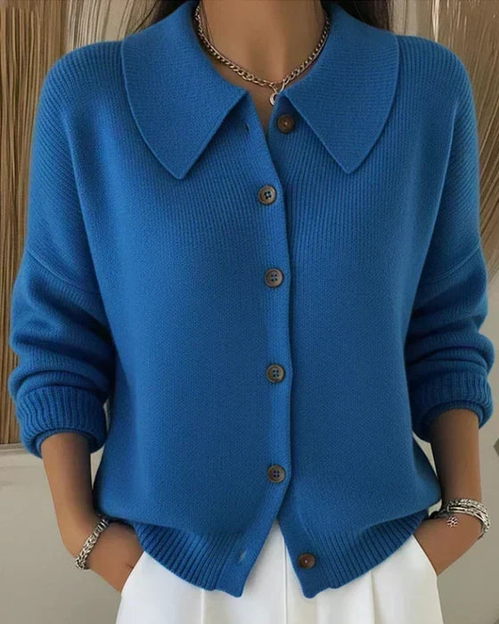 DELAUNAY | Cardigan Boutonné Col Souple Mathilde