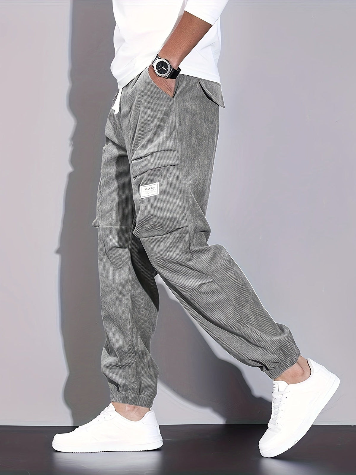 DELAUNAY | Pantalon Cargo en Corduroy