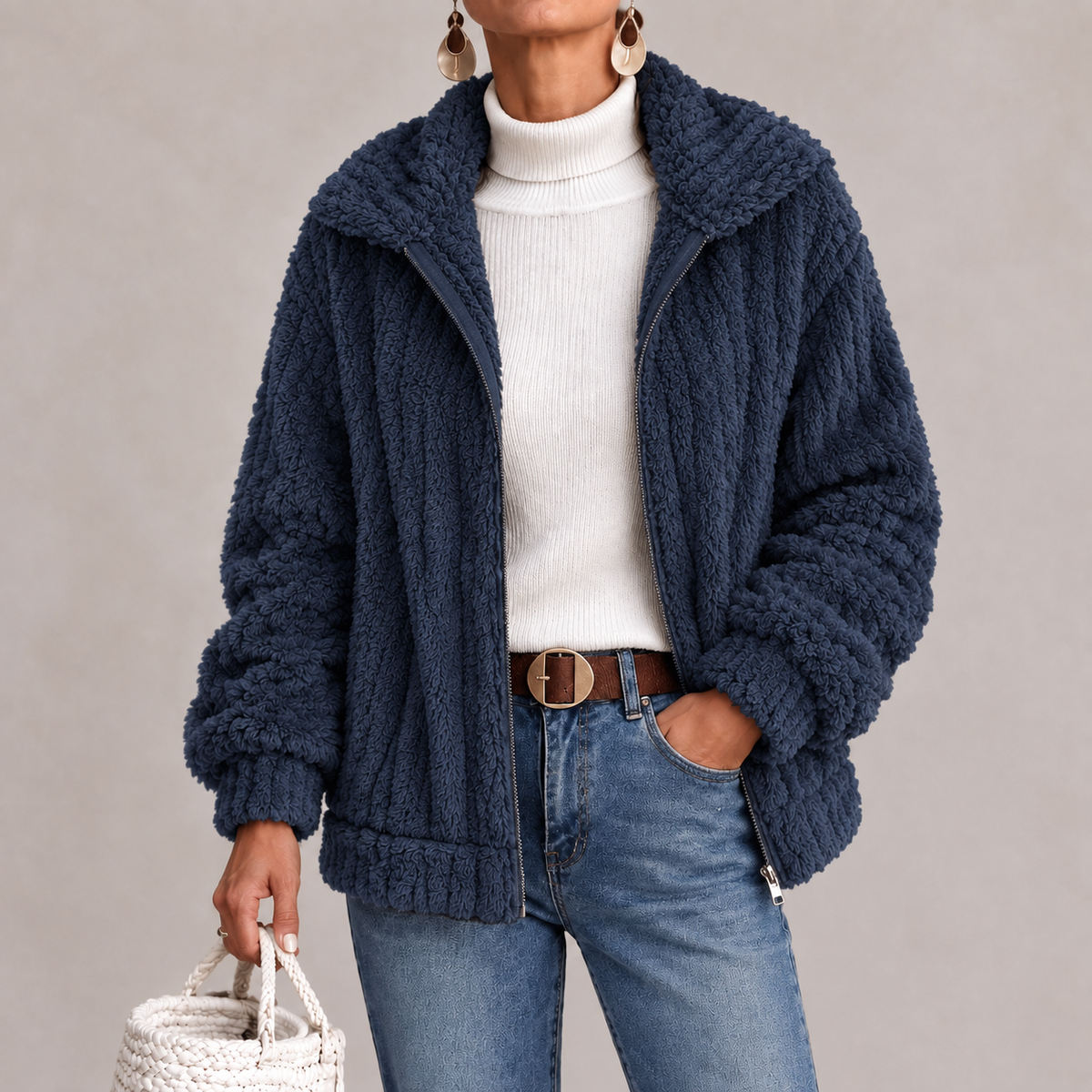Roberta | Veste zippée confortable