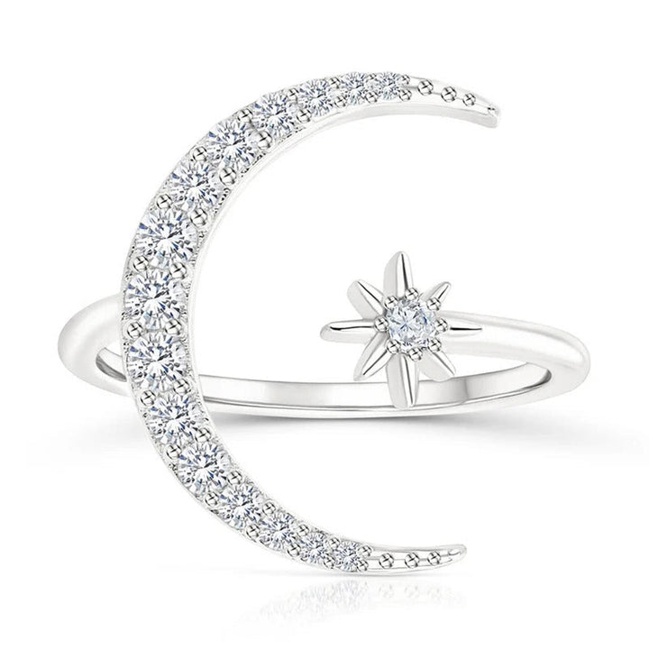 Delaunay | BAGUE LUNE ET ÉTOILE EN ARGENT