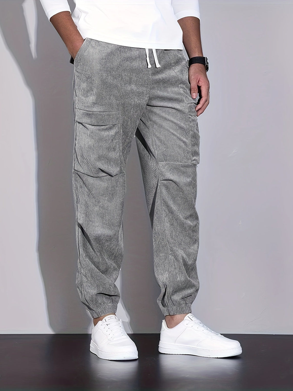 DELAUNAY | Pantalon Cargo en Corduroy