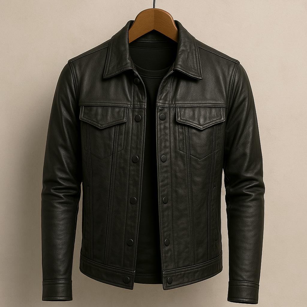 DELAUNAY | Veste en Cuir Moderne Rider