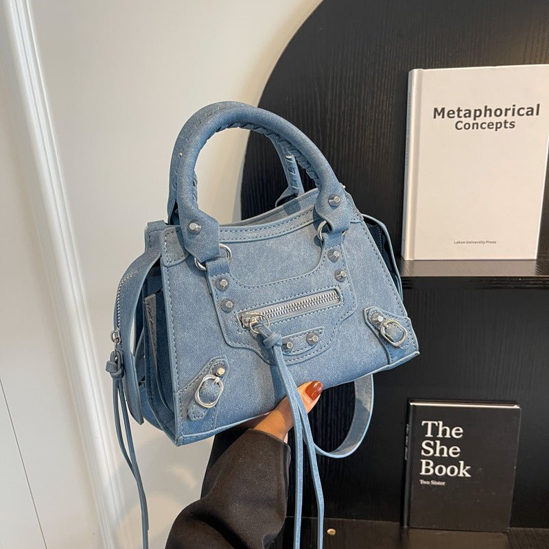 DELAUNAY | Sac Denim Horizon Bleu