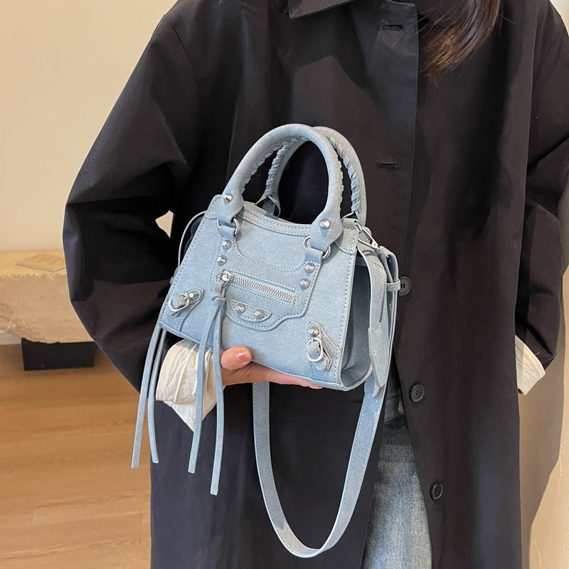 DELAUNAY | Sac Denim Horizon Bleu
