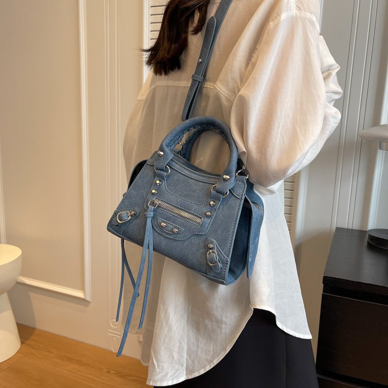 DELAUNAY | Sac Denim Horizon Bleu