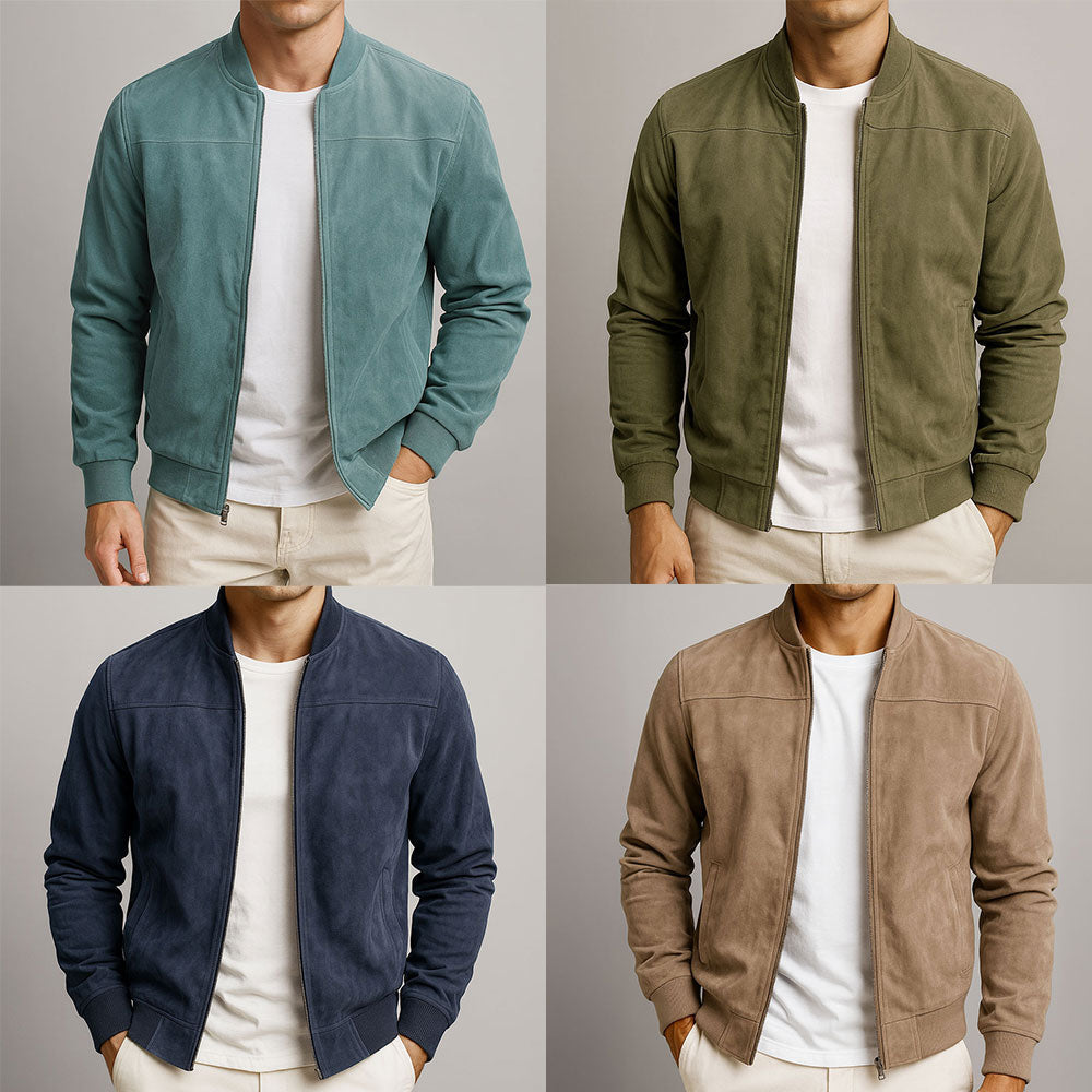 DELAUNAY | Veste Bomber Effet Daim Antoine