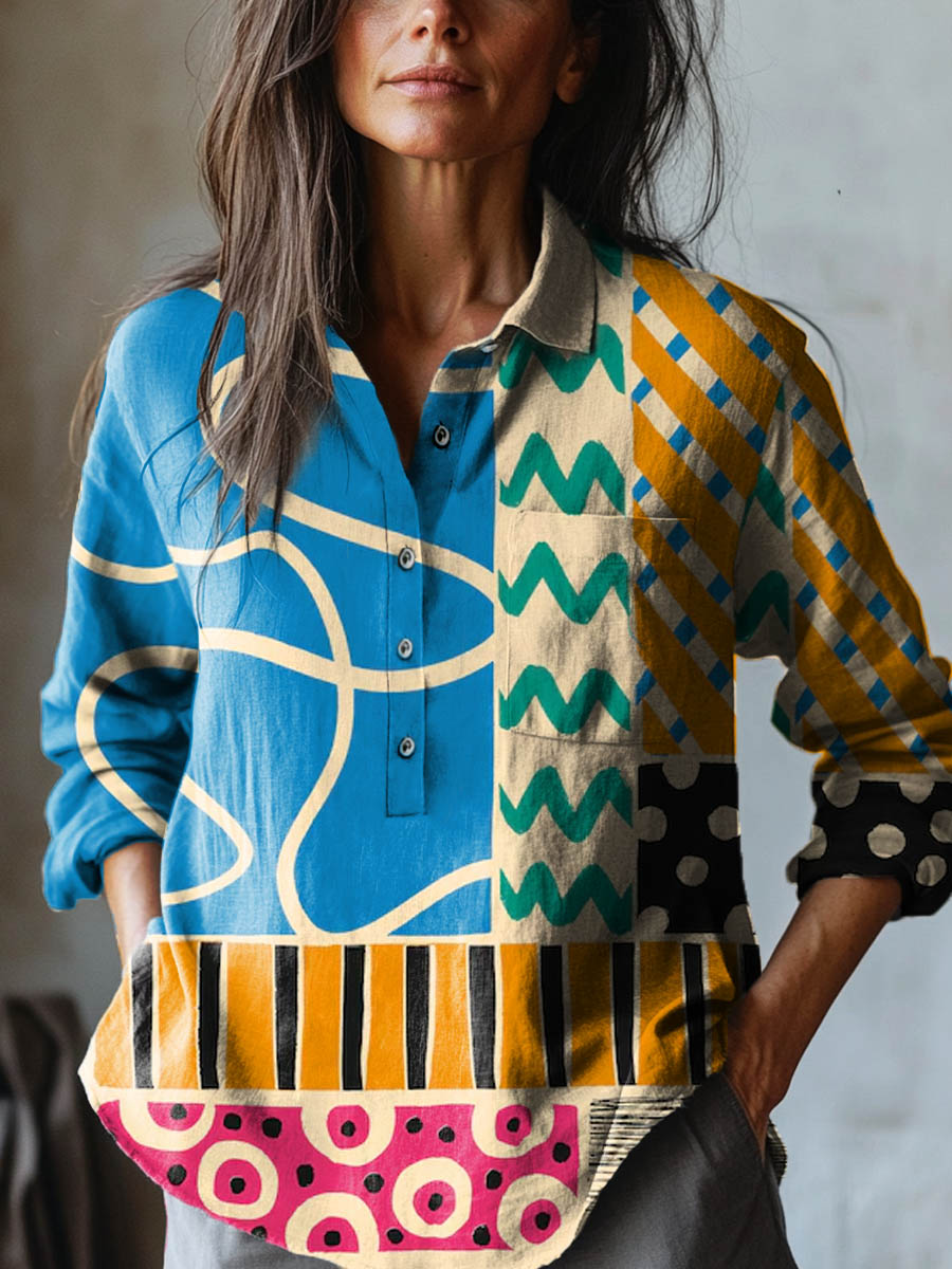 DELAUNAY | Chemise Élégante à Motif Inès
