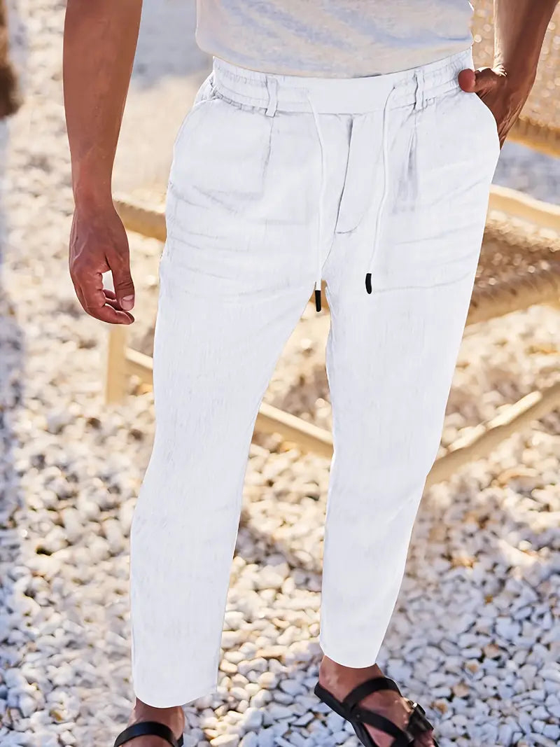 DELAUNAY | Pantalons Larges en Lin avec Cordon