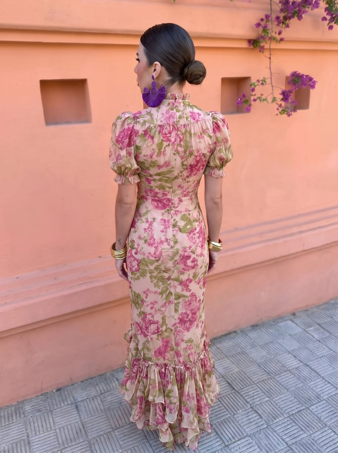 Delaunay | Robe Fleurie Roses Élise