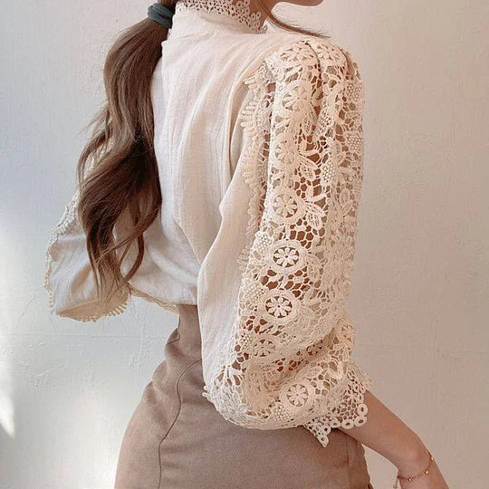 Delaunay | Chemise à manches longues avec dentelle et détails Tove