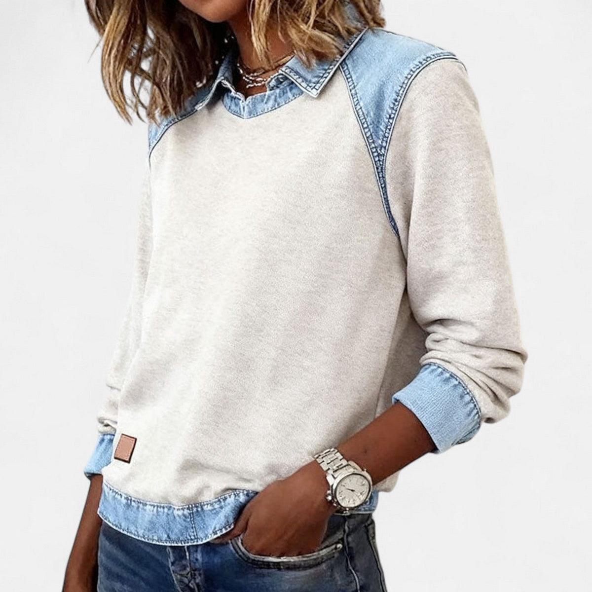 Chemise à Manches Longues Tendance