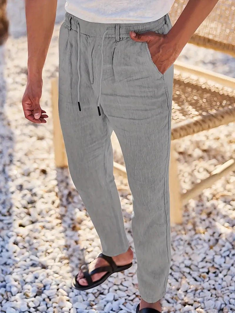 DELAUNAY | Pantalons Larges en Lin avec Cordon