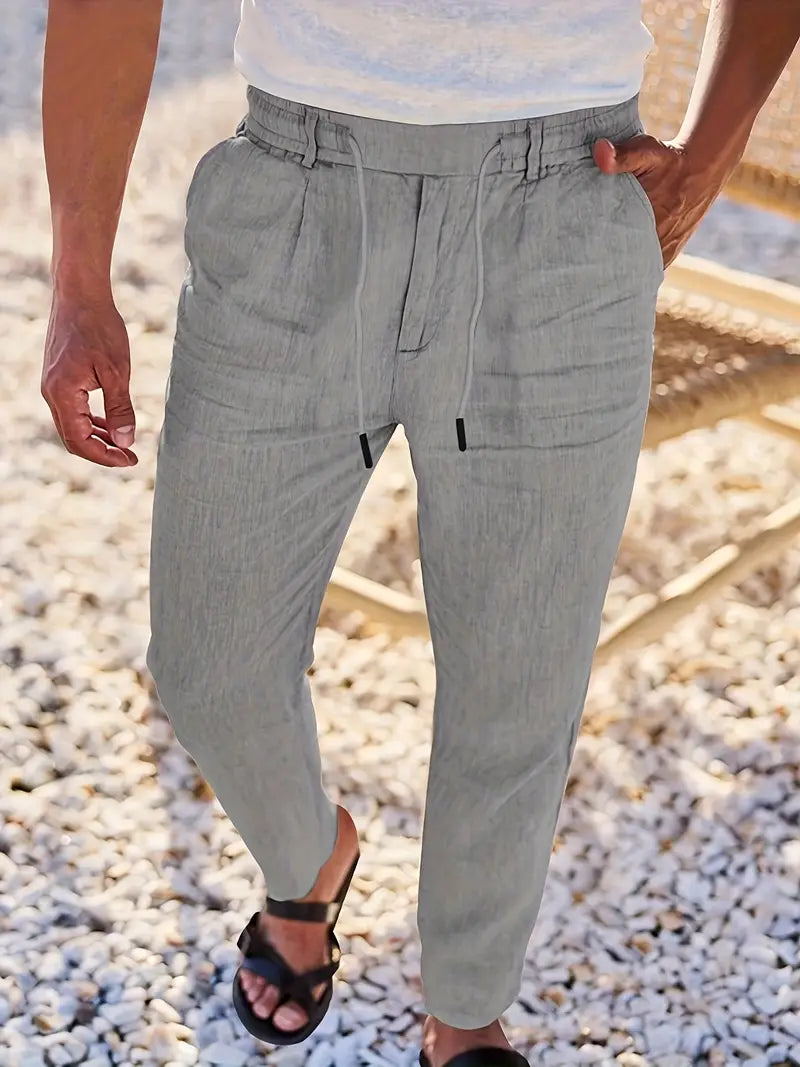 DELAUNAY | Pantalons Larges en Lin avec Cordon
