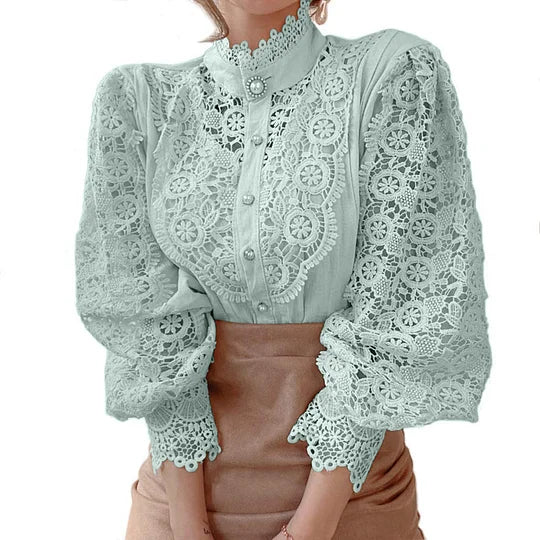 Delaunay | Chemise à manches longues avec dentelle et détails Tove