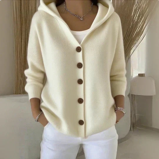 DELAUNAY | Cardigan à Capuche Boutonné Marie
