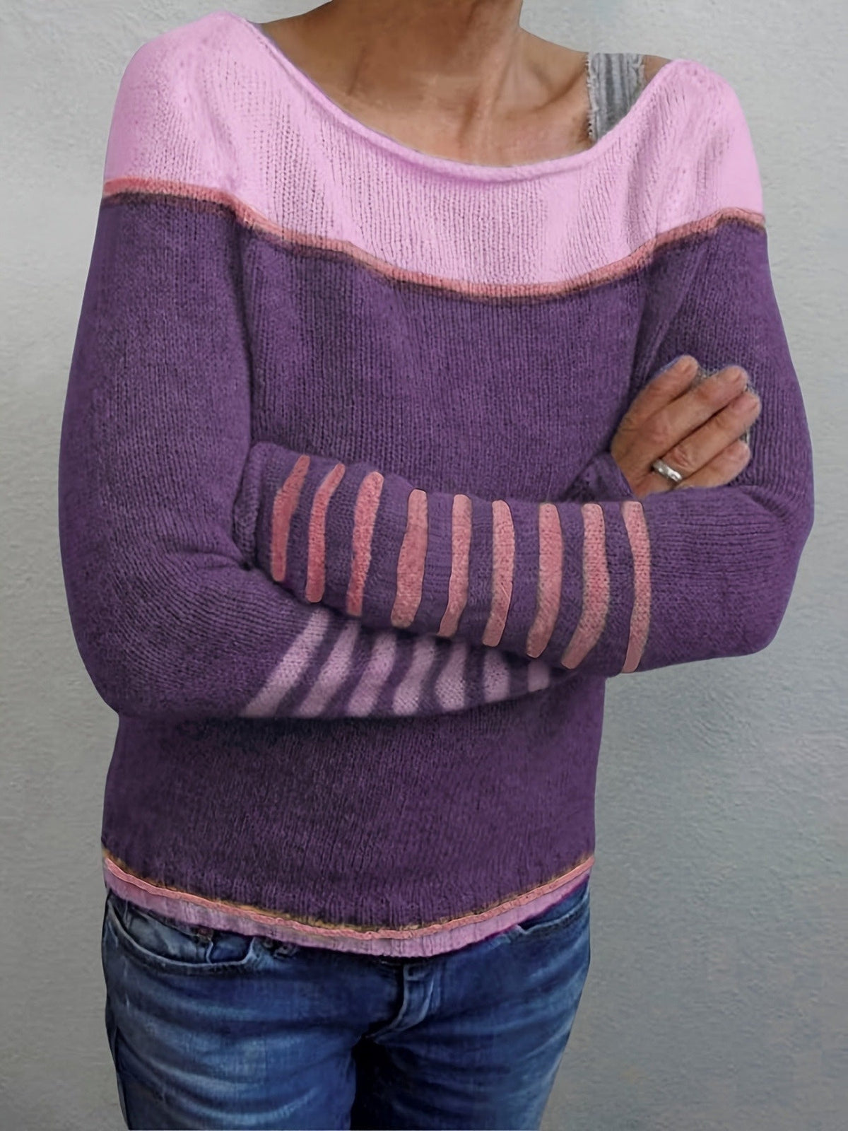 DELAUNAY | Pull Col Bateau Rayé Aveline