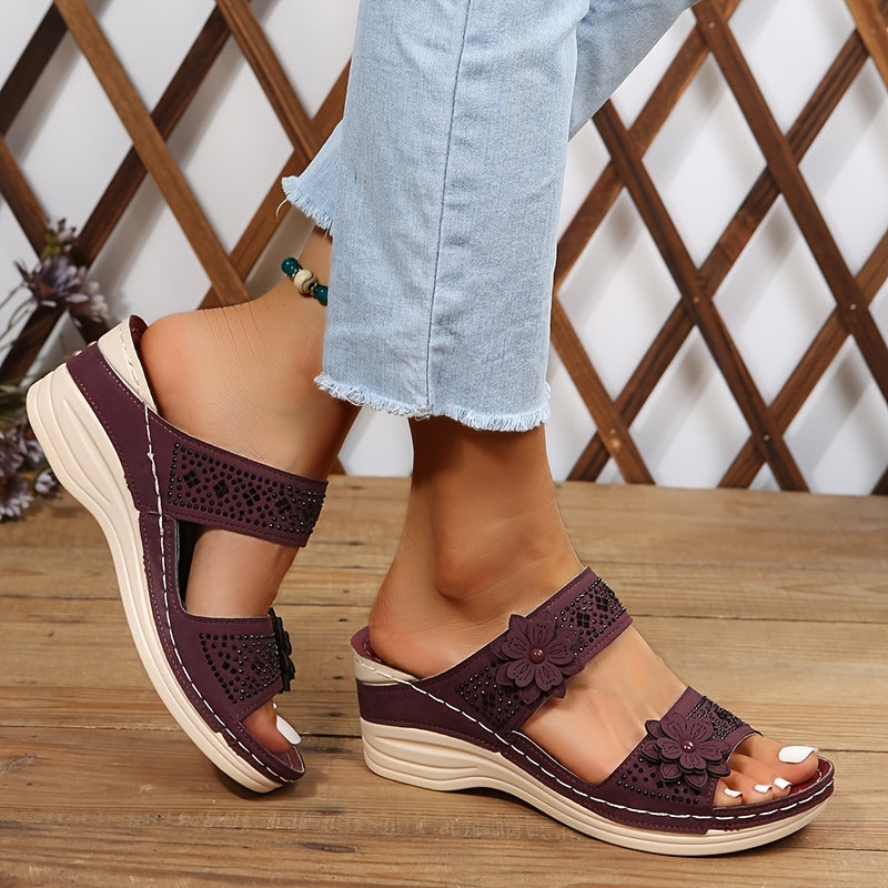 DELAUNAY | Sandales Confort Compensées Suzanne