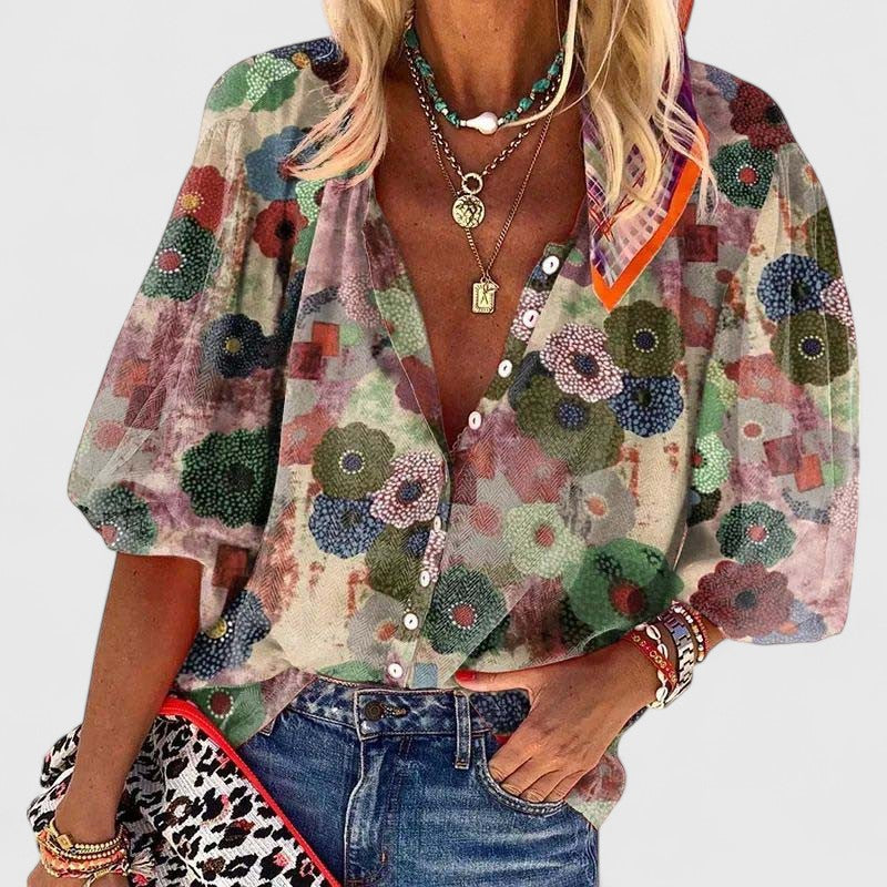 DELAUNAY | Blouse Estivale Colorée Nicole
