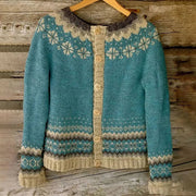 DELAUNAY | Gilet Maille Boutonné Nordique Charlotte