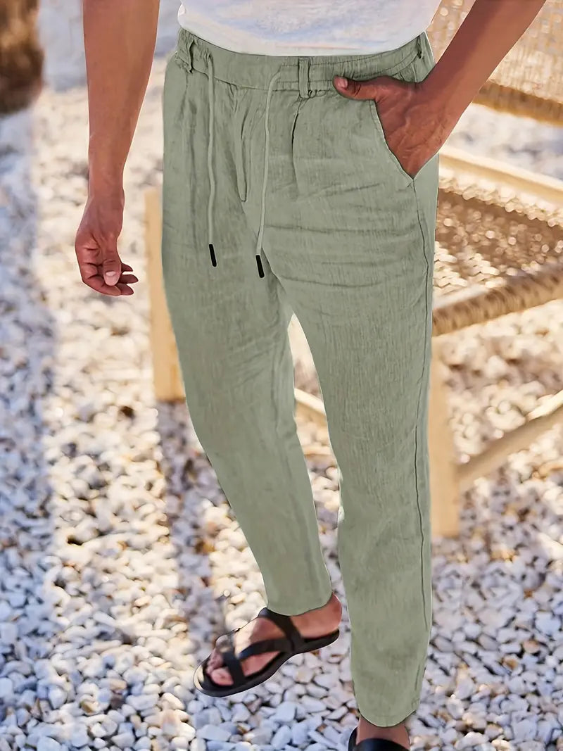 DELAUNAY | Pantalons Larges en Lin avec Cordon