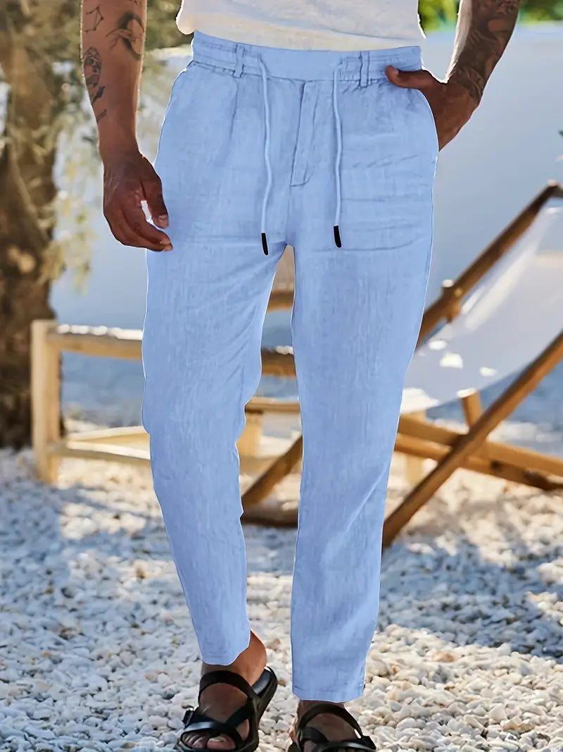 DELAUNAY | Pantalons Larges en Lin avec Cordon