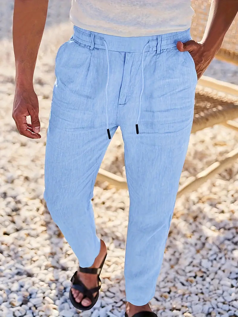 DELAUNAY | Pantalons Larges en Lin avec Cordon