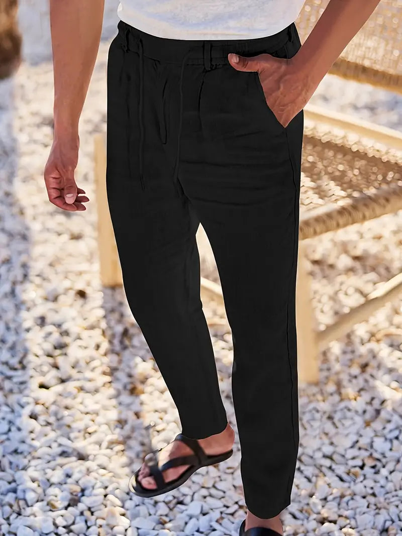 DELAUNAY | Pantalons Larges en Lin avec Cordon