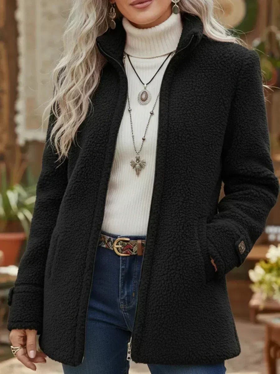 Judith | Veste zippée col montant douillette