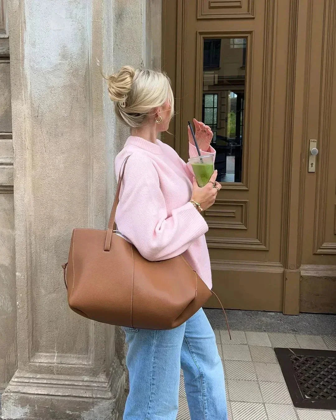 Delaunay | PULL ROSE À MANCHES LONGUES