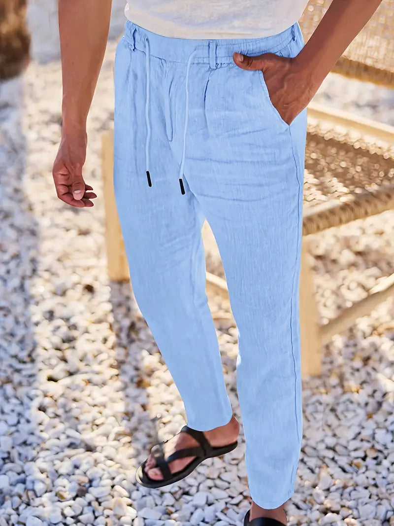 DELAUNAY | Pantalons Larges en Lin avec Cordon