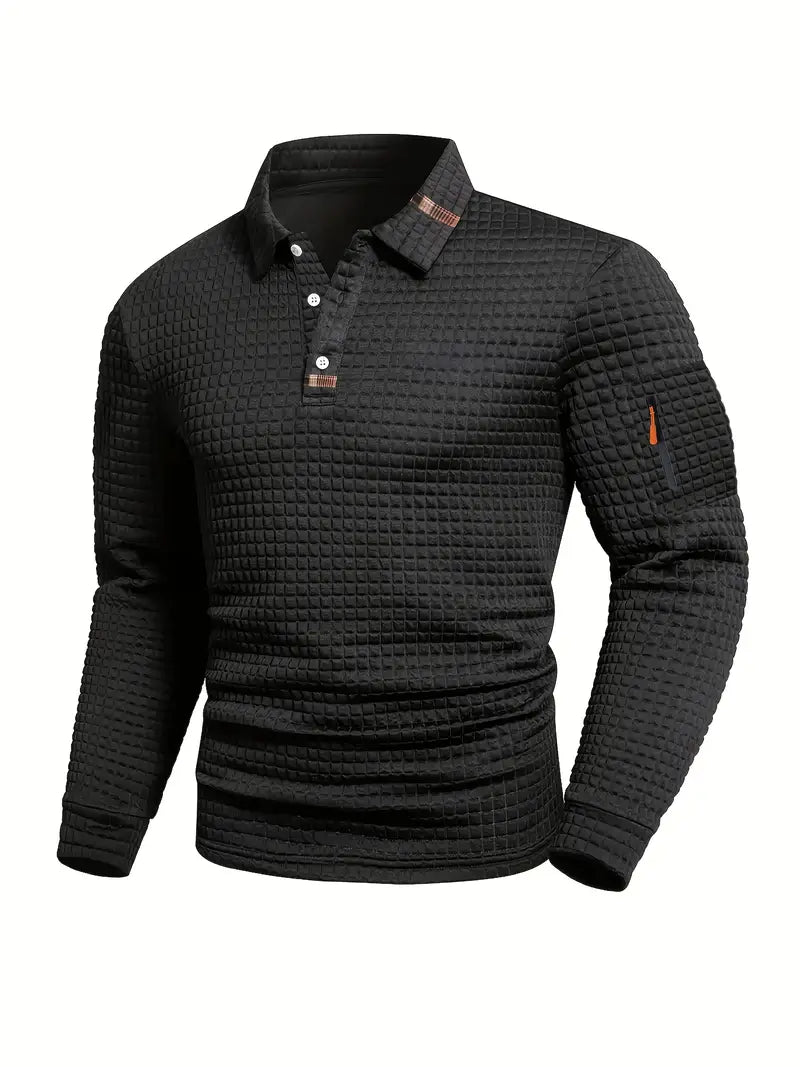 DELAUNAY | Polo à Manches Longues Texturée