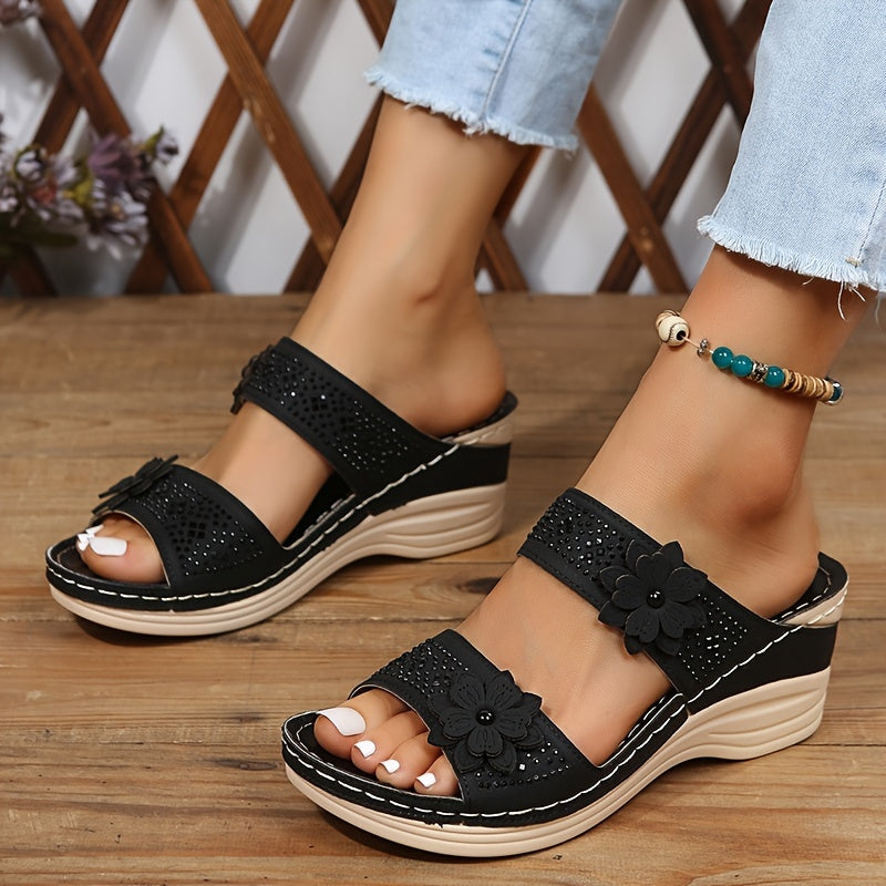 DELAUNAY | Sandales Confort Compensées Suzanne