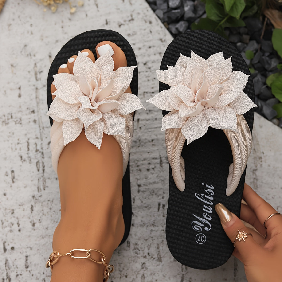 DELAUNAY | Sandales Fleur Élégante Sandrine