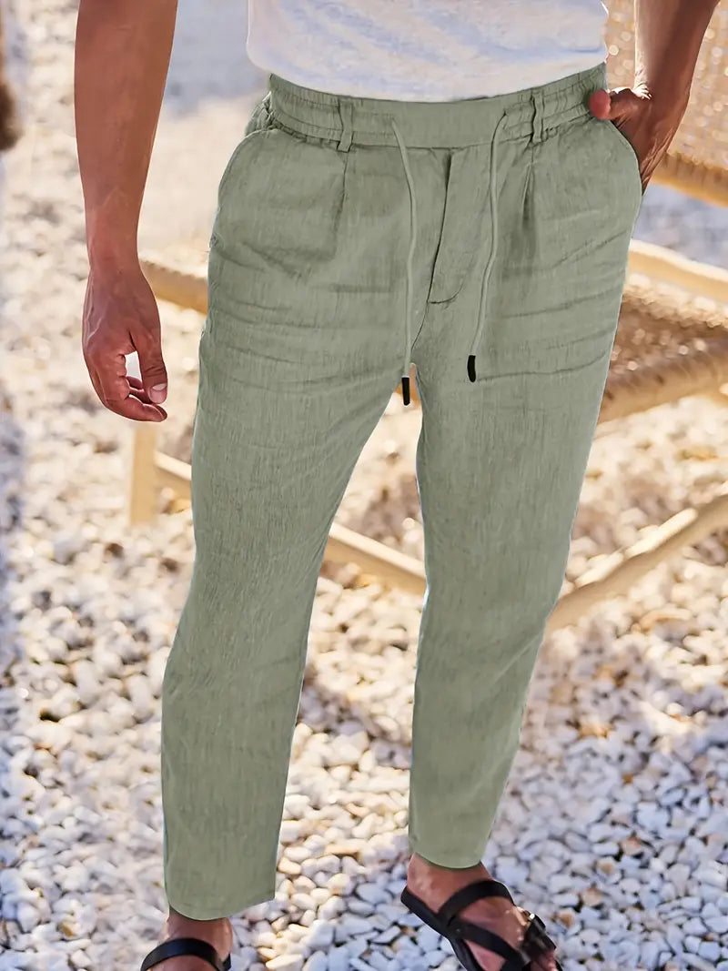 DELAUNAY | Pantalons Larges en Lin avec Cordon