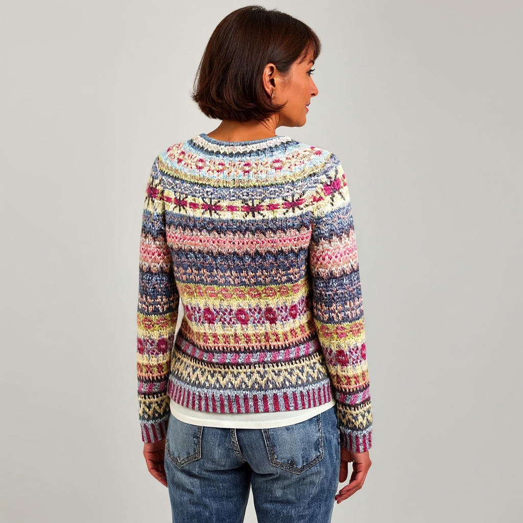 DELAUNAY | Pull Maille Rayures Pastel Nicole
